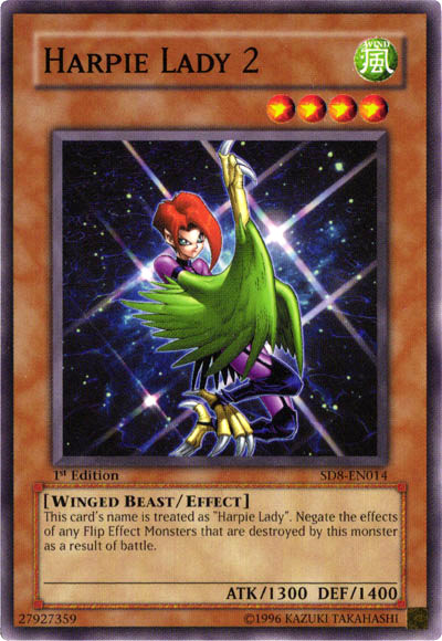 Harpie Lady 2 [SD8-EN014] Common - Yu-Gi-Oh! - Card Brawlers | Quebec | Canada |