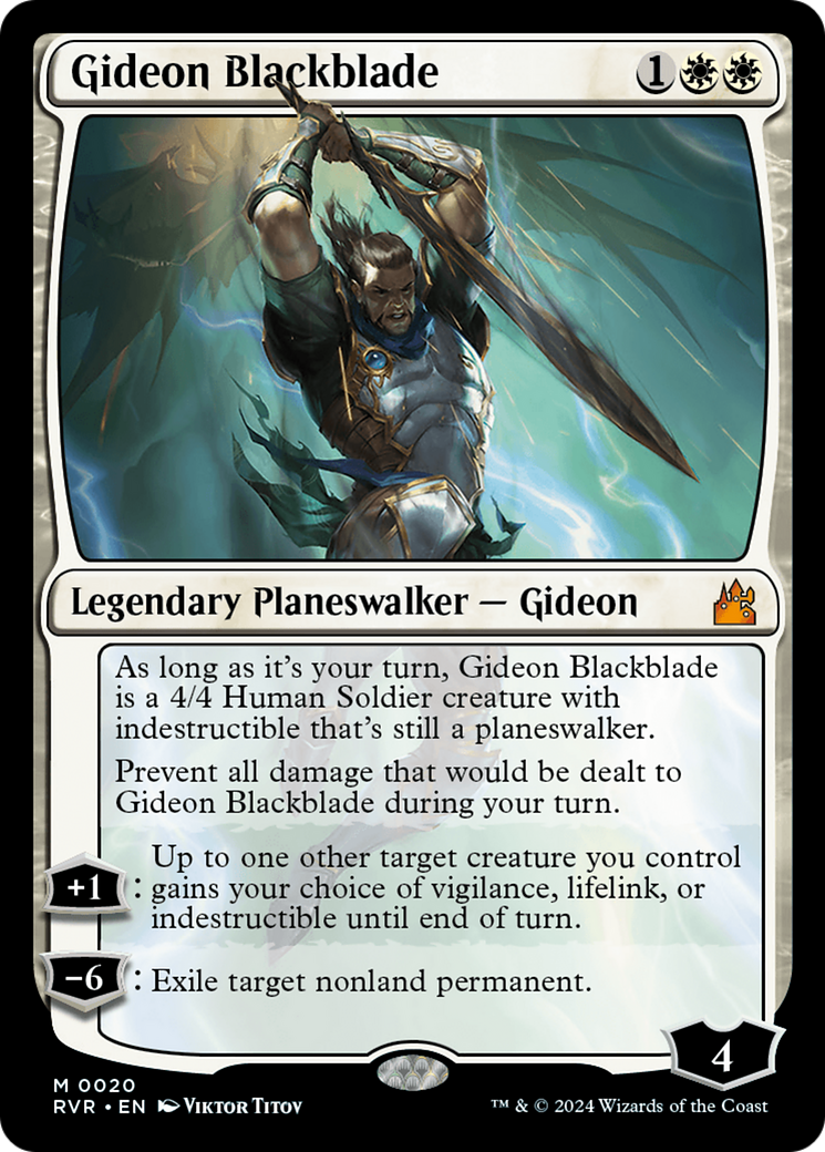 Gideon Blackblade [Ravnica Remastered] - Magic: The Gathering - Card Brawlers | Quebec | Canada |