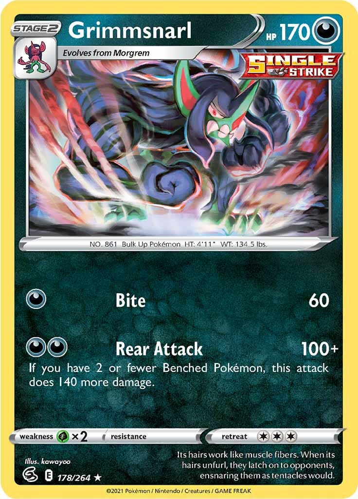 Grimmsnarl (178/264) [Sword & Shield: Fusion Strike] - Pokémon - Card Brawlers | Quebec | Canada |