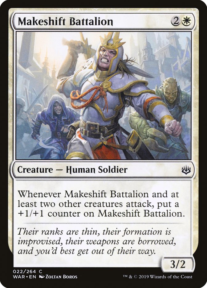 Makeshift Battalion [War of the Spark] - Magic: The Gathering - Card Brawlers | Quebec | Canada |