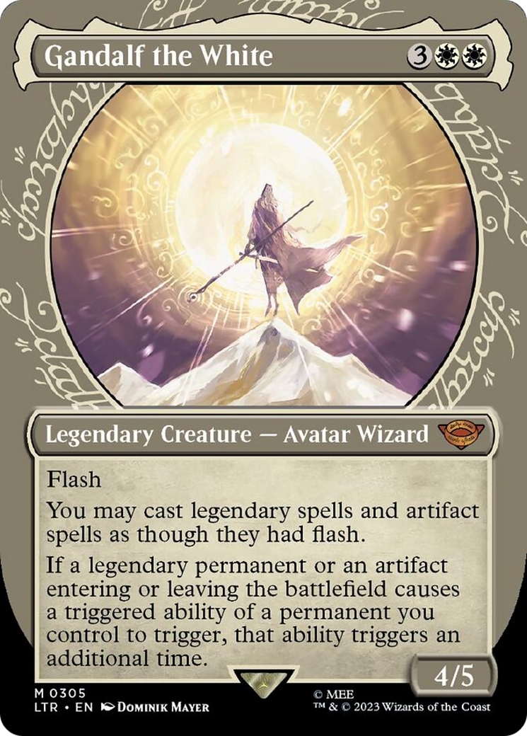 Gandalf the White (Showcase Ring Frame) [The Lord of the Rings: Tales of Middle-Earth] - Magic: The Gathering - Card Brawlers | Quebec | Canada |