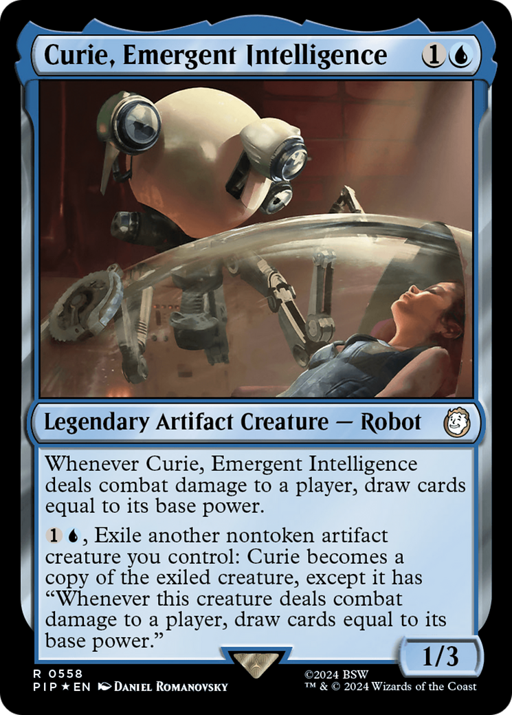 Curie, Emergent Intelligence (Surge Foil) [Fallout] - Magic: The Gathering - Card Brawlers | Quebec | Canada |