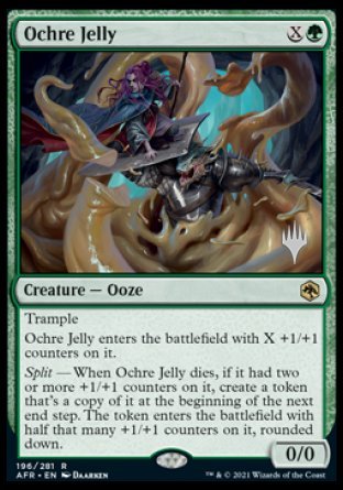 Ochre Jelly (Promo Pack) [Dungeons & Dragons: Adventures in the Forgotten Realms Promos] - Magic: The Gathering - Card Brawlers | Quebec | Canada |