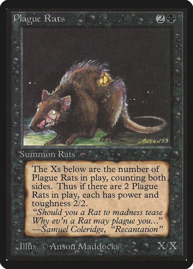 Plague Rats [Beta Edition] - Magic: The Gathering - Card Brawlers | Quebec | Canada |