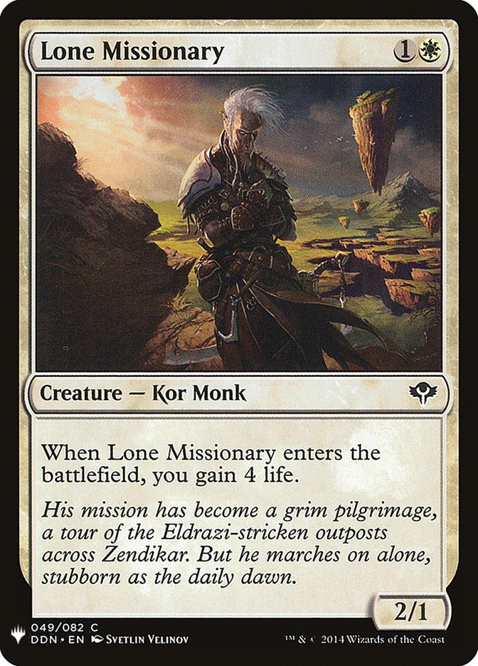 Lone Missionary [Mystery Booster] - Magic: The Gathering - Card Brawlers | Quebec | Canada |