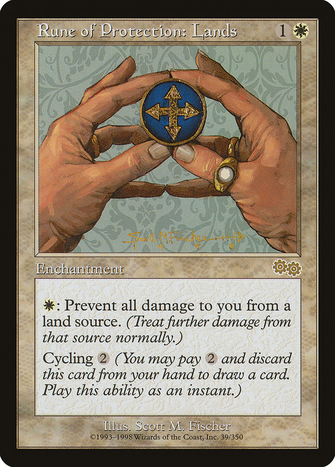 Rune of Protection: Lands [Urza's Saga] - Magic: The Gathering - Card Brawlers | Quebec | Canada |