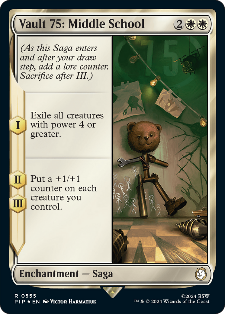 Vault 75: Middle School (Surge Foil) [Fallout] - Magic: The Gathering - Card Brawlers | Quebec | Canada |