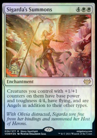 Sigarda's Summons [Innistrad: Crimson Vow Prerelease Promos] - Magic: The Gathering - Card Brawlers | Quebec | Canada |