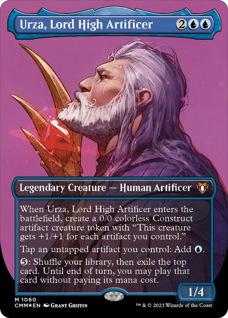 Urza, Lord High Artificer (Borderless Textured Foil Frame Break) [Commander Masters] - Magic: The Gathering - Card Brawlers | Quebec | Canada |