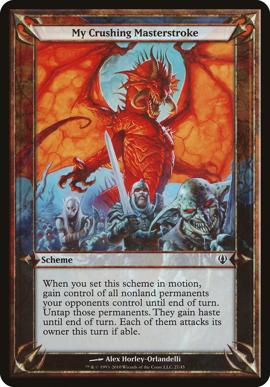 My Crushing Masterstroke (Schemes) [Archenemy Schemes] - Magic: The Gathering - Card Brawlers | Quebec | Canada |