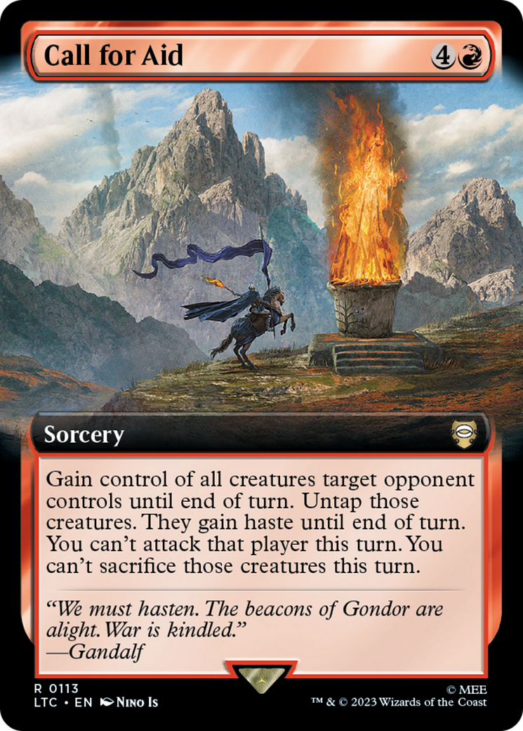 Call for Aid (Extended Art) [The Lord of the Rings: Tales of Middle-Earth Commander] - Magic: The Gathering - Card Brawlers | Quebec | Canada |