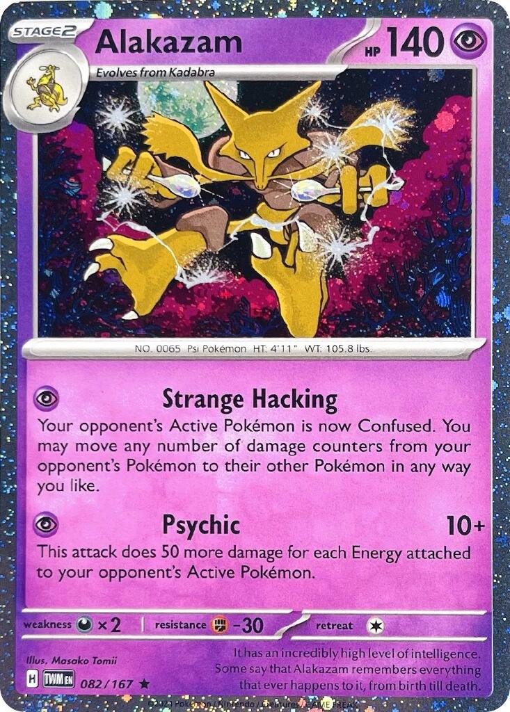Alakazam (082/167) (Cosmos Holo) [Scarlet & Violet: Twilight Masquerade] - Pokémon - Card Brawlers | Quebec | Canada |