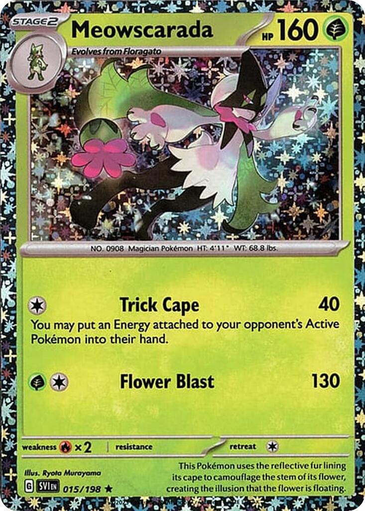 Meowscarada (015/198) (Sparkle Holo) [Miscellaneous Cards] - Pokémon - Card Brawlers | Quebec | Canada |