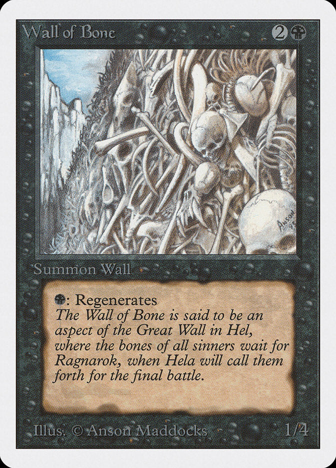 Wall of Bone [Unlimited Edition] - Magic: The Gathering - Card Brawlers | Quebec | Canada |