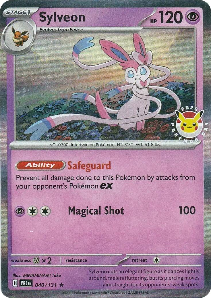 Sylveon (040/131) (Pokemon Day) [Scarlet & Violet: Prismatic Evolutions] - Pokémon - Card Brawlers | Quebec | Canada |