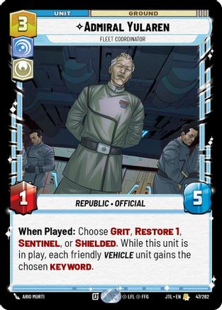 Admiral Yularen - Fleet Coordinator (047/262) (047/262) [Jump to Lightspeed]