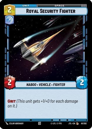 Royal Security Fighter (061/262) (061/262) [Jump to Lightspeed] - Fantasy Flight Games - Card Brawlers | Quebec | Canada |