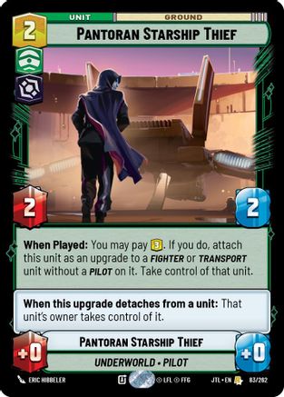 Pantoran Starship Thief (083/262) (083/262) [Jump to Lightspeed] - Fantasy Flight Games - Card Brawlers | Quebec | Canada |
