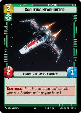 Scouting Headhunter (110/262) (110/262) [Jump to Lightspeed] - Fantasy Flight Games - Card Brawlers | Quebec | Canada |