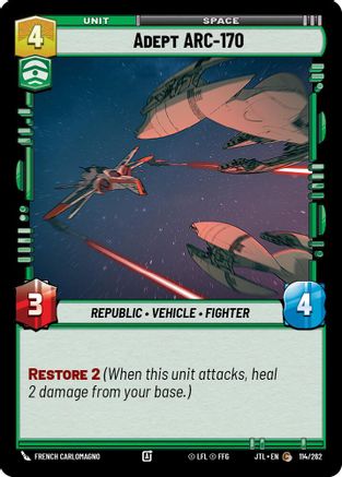 Adept ARC-170 (114/262) (114/262) [Jump to Lightspeed] - Fantasy Flight Games - Card Brawlers | Quebec | Canada |