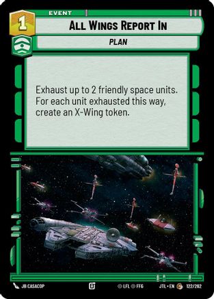 All Wings Report In (122/262) (122/262) [Jump to Lightspeed] - Fantasy Flight Games - Card Brawlers | Quebec | Canada |