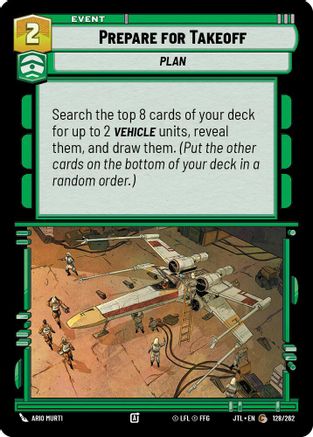 Prepare for Takeoff (128/262) (128/262) [Jump to Lightspeed] - Fantasy Flight Games - Card Brawlers | Quebec | Canada |