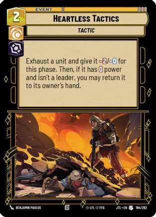 Heartless Tactics (194/262) (194/262) [Jump to Lightspeed] - Fantasy Flight Games - Card Brawlers | Quebec | Canada |