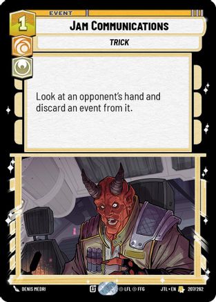 Jam Communications (207/262) (207/262) [Jump to Lightspeed] - Fantasy Flight Games - Card Brawlers | Quebec | Canada |