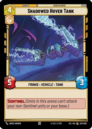 Shadowed Hover Tank (224/262) (224/262) [Jump to Lightspeed] - Fantasy Flight Games - Card Brawlers | Quebec | Canada |