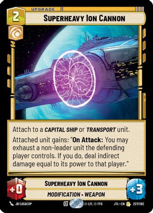 Superheavy Ion Cannon (227/262) (227/262) [Jump to Lightspeed] - Fantasy Flight Games - Card Brawlers | Quebec | Canada |