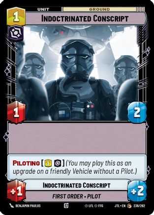 Indoctrinated Conscript (236/262) (236/262) [Jump to Lightspeed] - Fantasy Flight Games - Card Brawlers | Quebec | Canada |