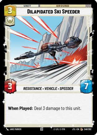 Dilapidated Ski Speeder (248/262) (248/262) [Jump to Lightspeed] - Fantasy Flight Games - Card Brawlers | Quebec | Canada |