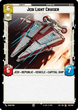 Jedi Light Cruiser (251/262) (251/262) [Jump to Lightspeed] - Fantasy Flight Games - Card Brawlers | Quebec | Canada |