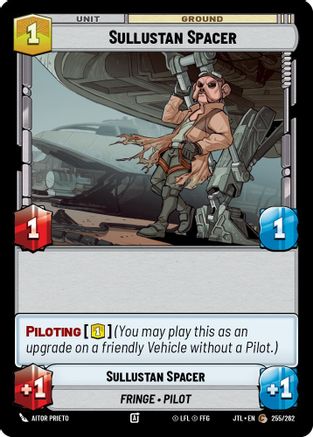 Sullustan Spacer (255/262) (255/262) [Jump to Lightspeed] - Fantasy Flight Games - Card Brawlers | Quebec | Canada |