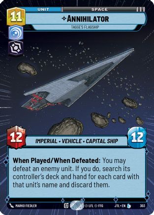 Annihilator - Tagge's Flagship (303) (Hyperspace) (303) [Jump to Lightspeed] - Fantasy Flight Games - Card Brawlers | Quebec | Canada |