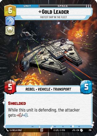 Gold Leader - Fastest Ship in the Fleet (316) (Hyperspace) (316) [Jump to Lightspeed] - Fantasy Flight Games - Card Brawlers | Quebec | Canada |
