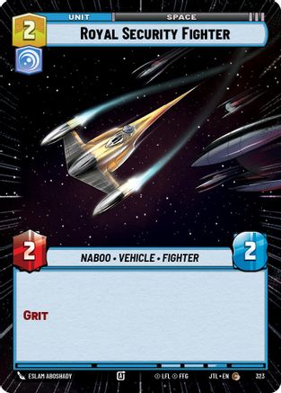 Royal Security Fighter (323) (Hyperspace) (323) [Jump to Lightspeed] - Fantasy Flight Games - Card Brawlers | Quebec | Canada |