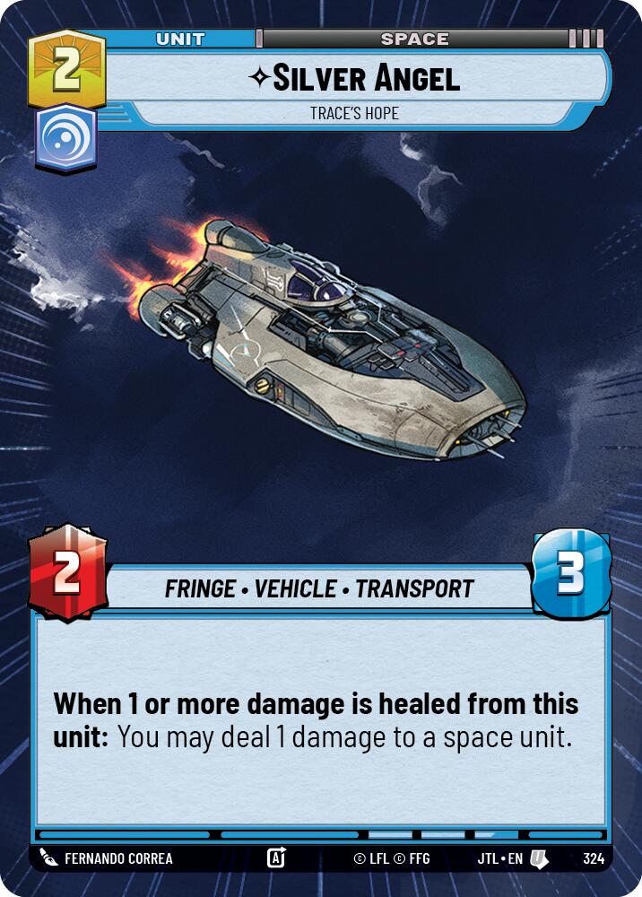 Silver Angel - Trace's Hope (324) (Hyperspace) (324) [Jump to Lightspeed] - Fantasy Flight Games - Card Brawlers | Quebec | Canada |