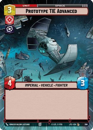 Prototype TIE Advanced (398) (Hyperspace) (398) [Jump to Lightspeed] - Fantasy Flight Games - Card Brawlers | Quebec | Canada |