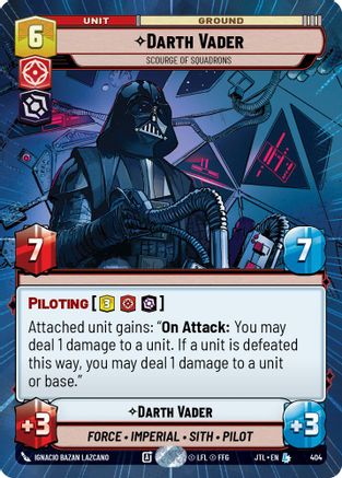 Darth Vader - Scourge of Squadrons (404) (Hyperspace) (404) [Jump to Lightspeed] - Fantasy Flight Games - Card Brawlers | Quebec | Canada |