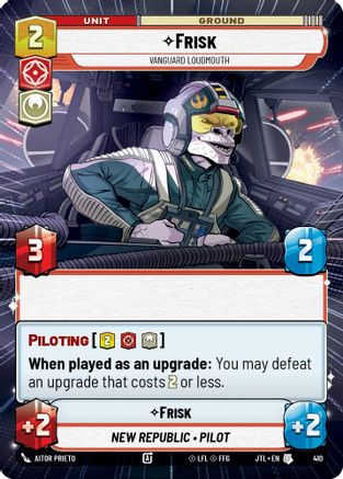 Frisk - Vanguard Loudmouth (410) (Hyperspace) (410) [Jump to Lightspeed] - Fantasy Flight Games - Card Brawlers | Quebec | Canada |