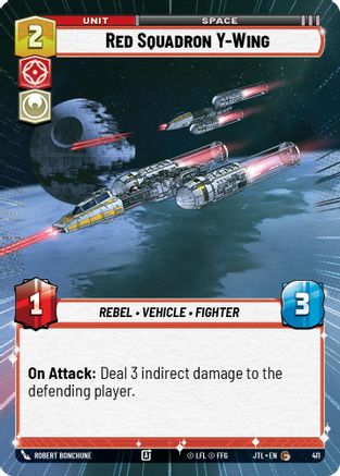 Red Squadron Y-Wing (411) (Hyperspace) (411) [Jump to Lightspeed] - Fantasy Flight Games - Card Brawlers | Quebec | Canada |