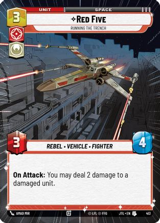 Red Five - Running the Trench (413) (Hyperspace) (413) [Jump to Lightspeed] - Fantasy Flight Games - Card Brawlers | Quebec | Canada |