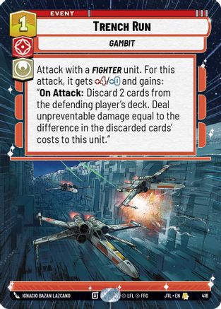 Trench Run (418) (Hyperspace) (418) [Jump to Lightspeed] - Fantasy Flight Games - Card Brawlers | Quebec | Canada |