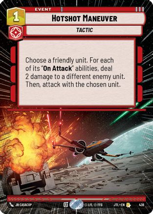 Hotshot Maneuver (436) (Hyperspace) (436) [Jump to Lightspeed] - Fantasy Flight Games - Card Brawlers | Quebec | Canada |