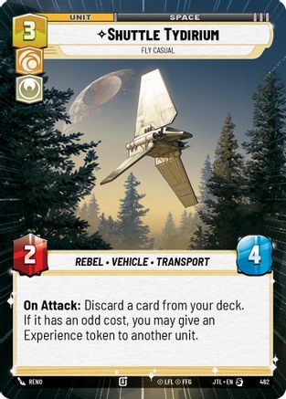 Shuttle Tydirium - Fly Casual (462) (Hyperspace) (462) [Jump to Lightspeed] - Fantasy Flight Games - Card Brawlers | Quebec | Canada |