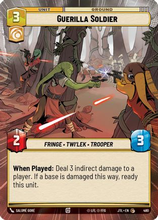 Guerilla Soldier (480) (Hyperspace) (480) [Jump to Lightspeed] - Fantasy Flight Games - Card Brawlers | Quebec | Canada |
