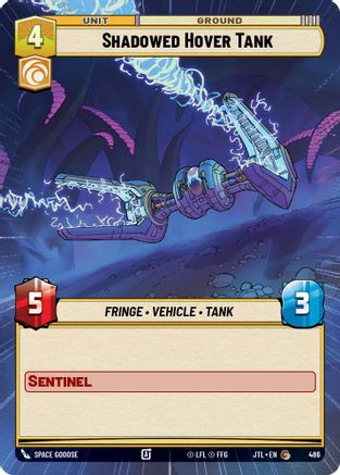 Shadowed Hover Tank (486) (Hyperspace) (486) [Jump to Lightspeed] - Fantasy Flight Games - Card Brawlers | Quebec | Canada |