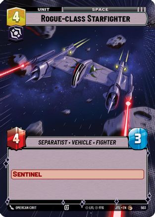 Rogue-class Starfighter (503) (Hyperspace) (503) [Jump to Lightspeed] - Fantasy Flight Games - Card Brawlers | Quebec | Canada |
