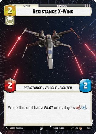 Resistance X-Wing (509) (Hyperspace) (509) [Jump to Lightspeed] - Fantasy Flight Games - Card Brawlers | Quebec | Canada |